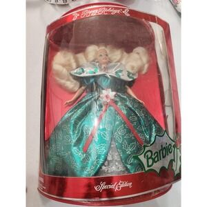 Special Edition Happy Holidays Barbie‎ Doll 1995 Mattel NRFB Vintage Collectible